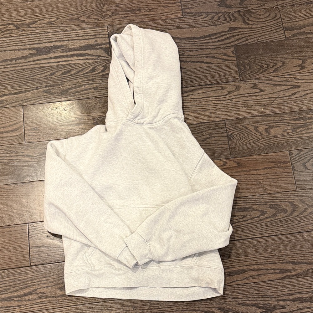 Aritzia Sweatfleece Cozy Light Gray Hoodie